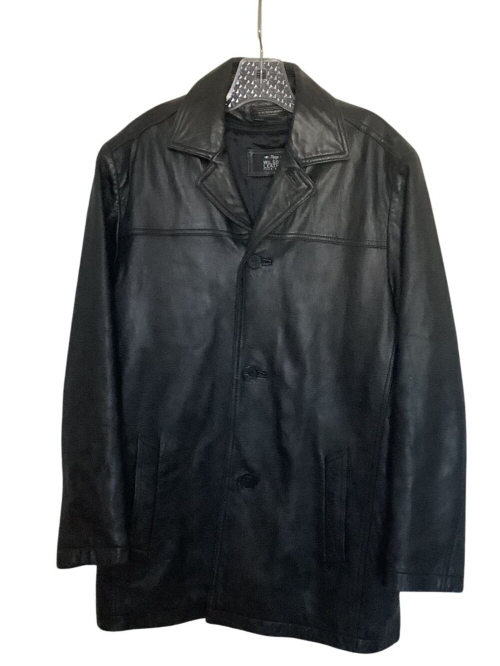 Wilsons Y2K Black Leather Jacket Thinsulate Black Men's Size Medium